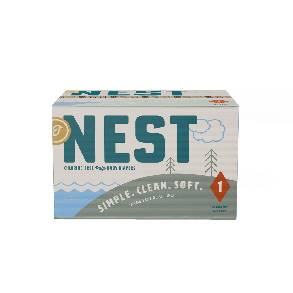 Nest Chlorine-Free Baby Diapers