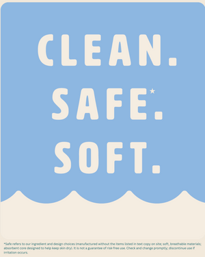 Nest diapers. Clean, Safe. Soft.