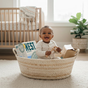 Nest diapers are crafted with safe, gentle materials and eco-conscious packaging. Free from harsh chemicals, they keep your baby’s sensitive skin dry, comfortable, and protected while supporting a healthier planet