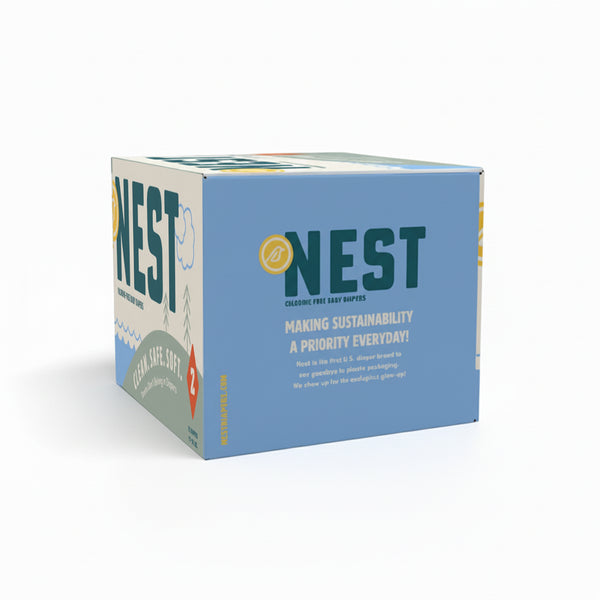 Nest natural chlorine-free disposable diapers sizes 1–6